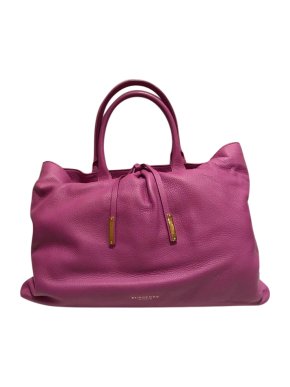 Burberry Pink Grained Leather Tote Bag