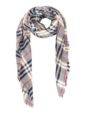 Burberry Plaid Wool & Silk Scarf