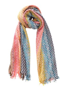 Missoni Multicoloured Knit Long Scarf