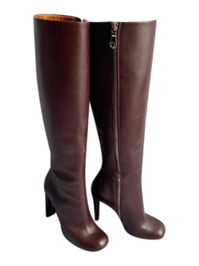 Mulberry Smooth leather Phillips Knee Boots