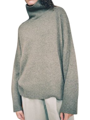 Le Kasha Taupe Cashmere Oversize Jumper