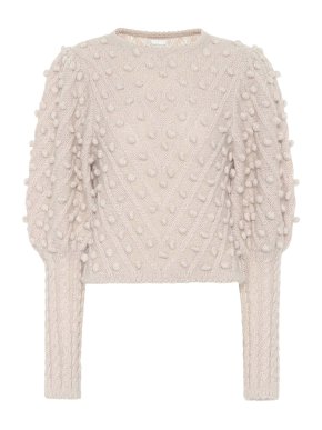 Zimmermann Pom Pom Cable Knit Jumper