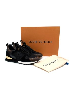 Louis Vuitton Run Away Black & Brown Monogram Trainers