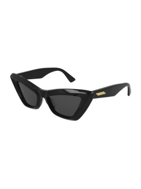 Bottega Veneta BV1101S Black Cat-Eye Sunglasses
