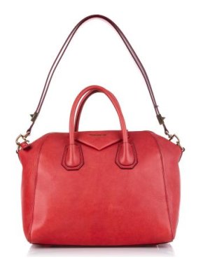 Givenchy Red Leather Antigona Leather Satchel
