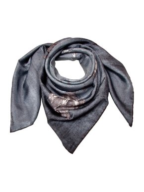 Rosemary Goodenough Grey Springing Tulips IV Silk Scarf