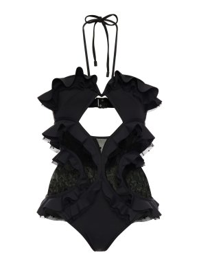 Zimmermann Black D'esprit Panel Allia Swimsuit