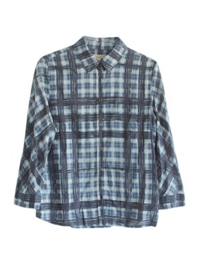 Burberry Brit Blue Plaid Shirt