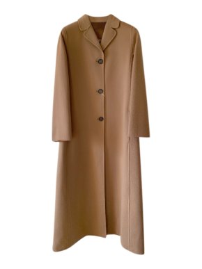 Max Mara A-Line Camel Long Tailored Coat