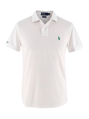 Polo Ralph Lauren The Earth Polo White Pique Polo Shirt