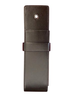 Mont Blanc Black Leather Pen Holder