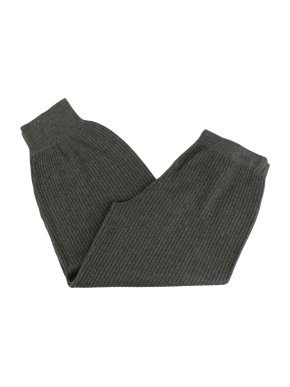 Madeleine Thompson Grey Cashmere & Silk Ribbed Karim Joggers