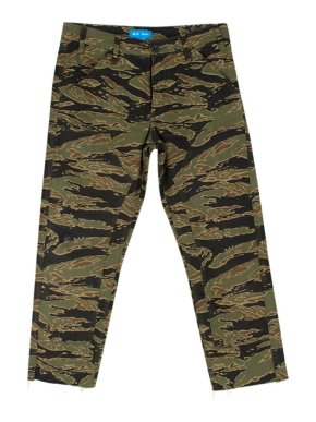 MiH Phoebe Green Camouflage Cotton Cargo Trousers