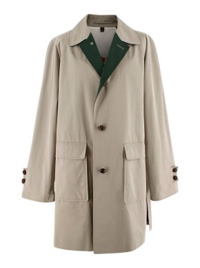 Burberry Prorsum Archive Inspired Cotton Gabardine Car Coat