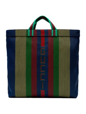 Gucci Striped Multicolour Tote Bag
