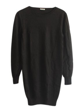 Miu Miu Black Oversize Wool Knit Jumper