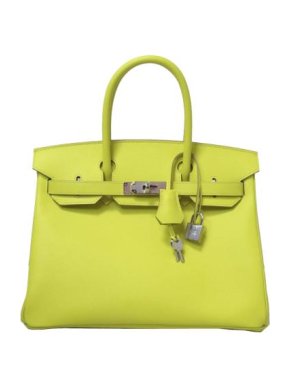 Hermes Yellow Epsom Leather Birkin 30 PHW