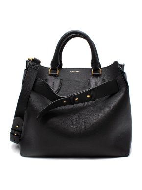 Burberry Black & Green Calfskin Belt Bag