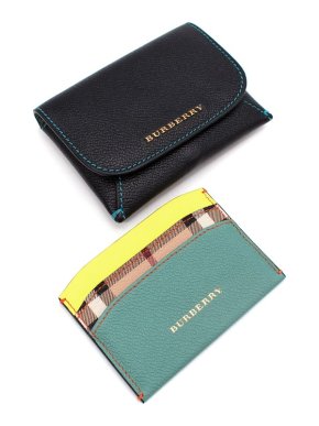 Burberry Multicolour Leather Card Holder & Black Coin Purse