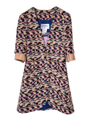 Chanel Paris/Dubai Fantasy Tweed leather Trimmed Jacket