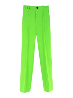 Kwaidan Editions Neon Green Wool-Blend Straight Fit Trousers