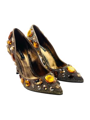 Dolce & Gabbana Jewelled Lurex Pumps