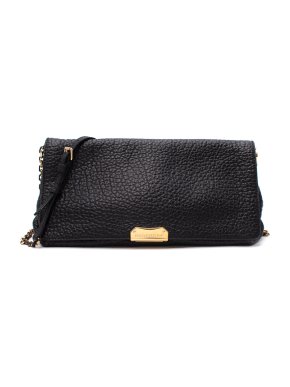 Burberry Mildenhall Elephant Embossed Crossbody Bag Black