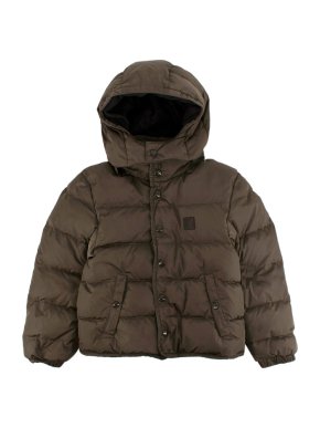 Louis Vuitton Kids Khaki Hooded Puffer Jacket