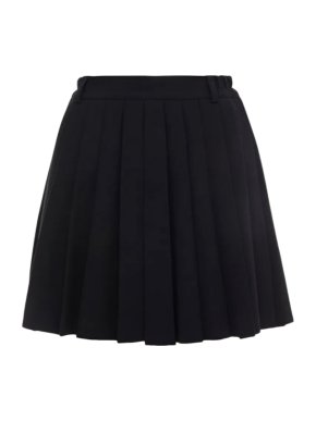 REDValentino Black Pleated Skirt