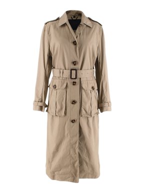 Burberry Prorsum Camel Belted Trench Coat