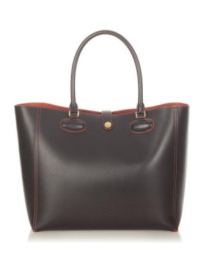 Loewe Leo Leather Tote Bag