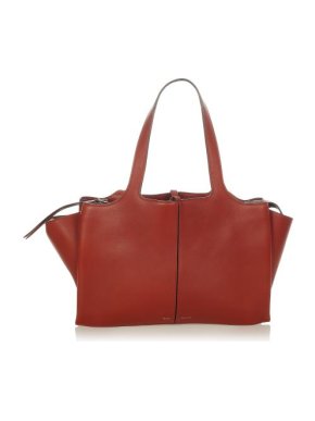 Celine Medium Trifold Leather Tote Bag