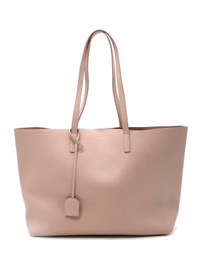 Saint Laurent pink shopping leather tote bag
