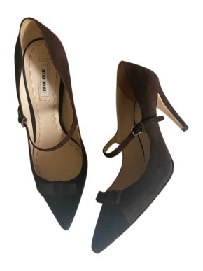 Miu Miu Suede Mary-Jane Pumps