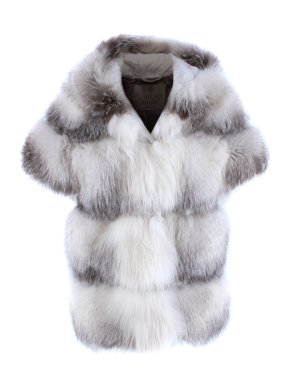 Florence Mode Fox Fur Hooded Jacket