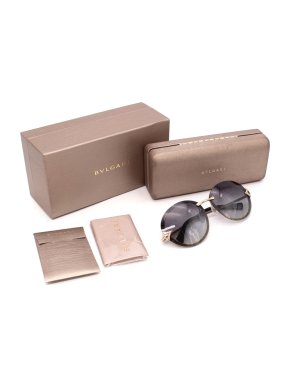 Bvlgari Embellished Round 6101B Sunglasses