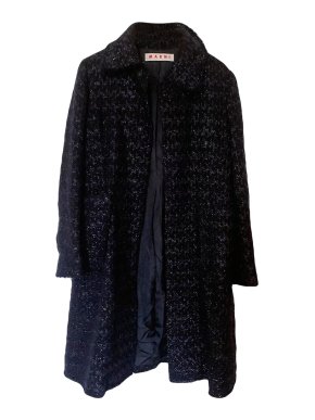 Marni Lurex Knit Tweed Coat