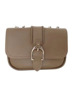 Longchamp Taupe Leather Crossbody Bag