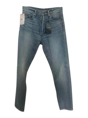 Saint Laurent Slim Fit Distressed Jeans