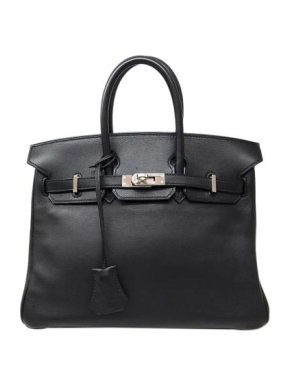 Hermes Black Swift Leather Birkin 25 PHW