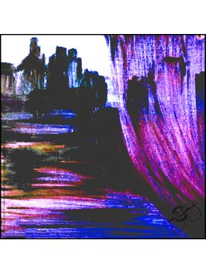 Rosemary Goodenough River Through a Curtain IV Silk Pocket Square