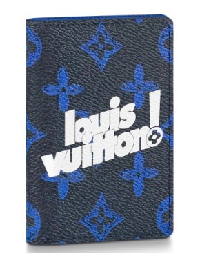 Louis Vuitton Blue Logo Monogram Pocket Organiser