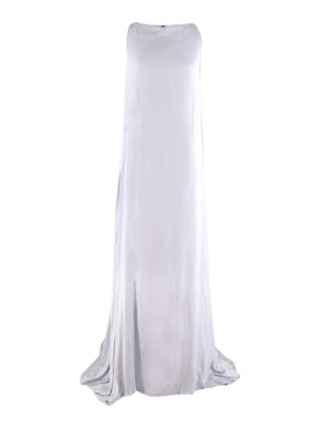 Ann Demeulemeester Cupid Pale Lilac Draped Maxi Dress