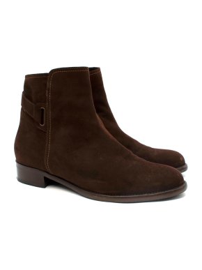 Eliot Zed Dark Brown Suede Ankle Boots
