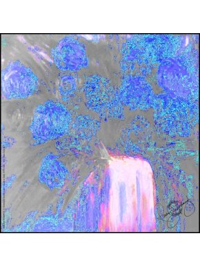 Rosemary Goodenough Mad Red Flowers VI Silk Pocket Square