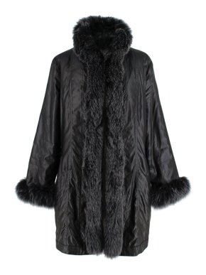 Basler Saga Furs Reversible Black Fox Fur Coat