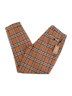 Burberry Beige Cotton Vintage Check Tailored Trousers