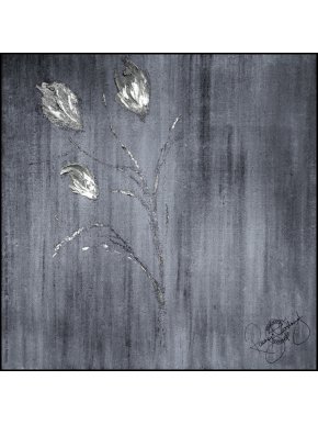 Rosemary Goodenough Springing Tulips IV Silk Pocket Square