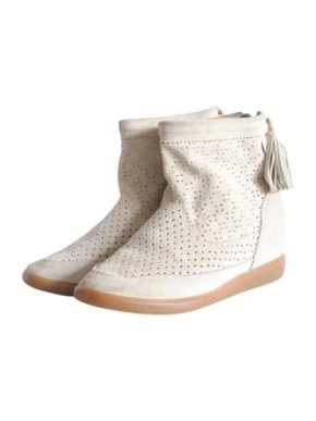 Isabel Marant Beige Suede Basley Boots
