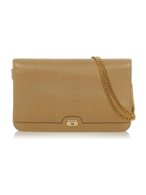 Christian Dior Vintage Leather Chain Shoulder Bag